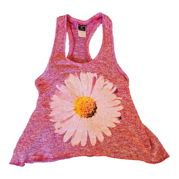 Stranded XS Pink Sleeveless Flower Tank Top - Picture 1 of 7